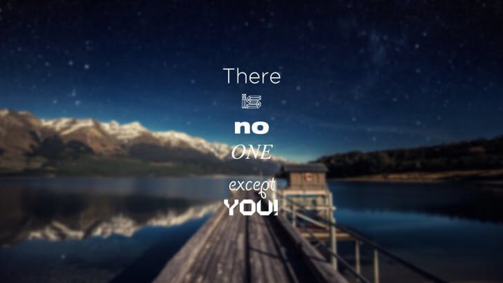 There Is No One Except You Wallpaper