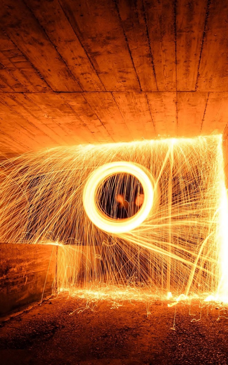 Wire Wool Long Exposure Wallpaper for Amazon Kindle Fire HD