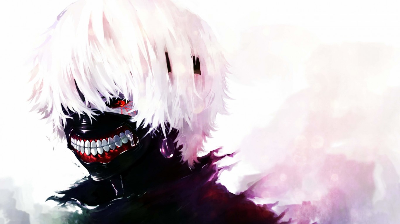 Download Ken Kaneki - Tokyo Ghoul HD wallpaper for 1366 x 768 ...