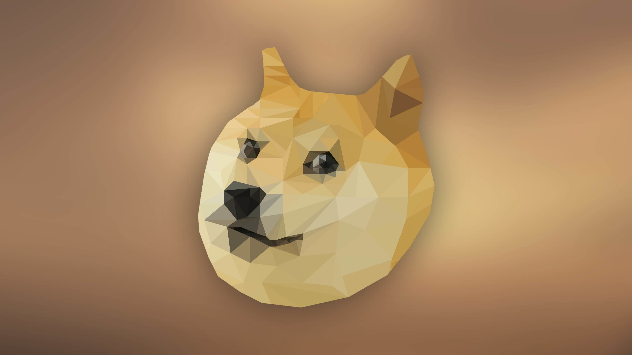 Download Low Poly Doge HD wallpaper for 2560 x 1440 - HDwallpapers.net