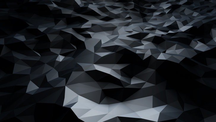 Abstract Black Low Poly Wallpaper - 3D HD Wallpapers - HDwallpapers.net
