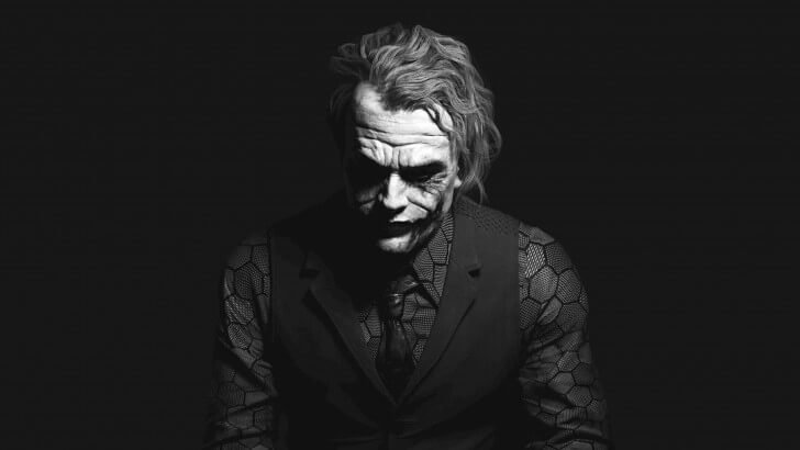 The Joker Black &Amp; White Portrait Wallpaper - Tv &Amp; Movies Hd Wallpapers